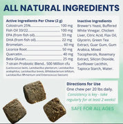 Allergy & Itch Soft Chews for Dogs | Skin, Coat & Immune Support (60ct)
