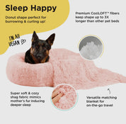 Donut Shag Bundle Bed and Blanket Candy Pink 36x36