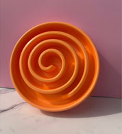 Orange Slow Bowl Feeder