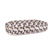 Oval Lounger Geo Modern Dog Bed: Rosy Geo / Medium