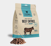 Vital Essentials Freeze-Dried Raw Beef Entrée Mini Nibs Dog Food – 25 oz