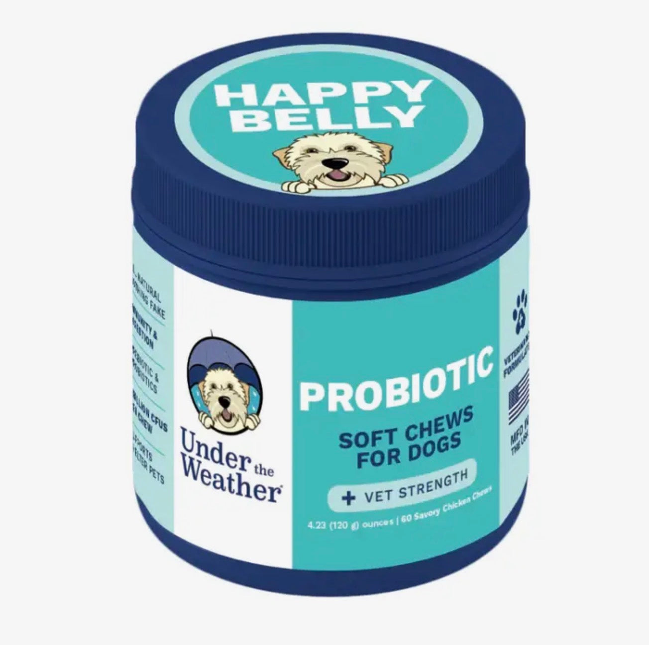 Dog Probiotic Soft Chews | Digestive & Immune Support (60 Count)
