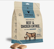 Vital Essentials Freeze-Dried Raw Beef & Chicken Mini Patties for Dogs & Cats – 8 oz