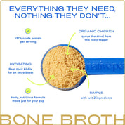 Organic Chicken Bone Broth Powder, Grain-Free Food Topper: Small