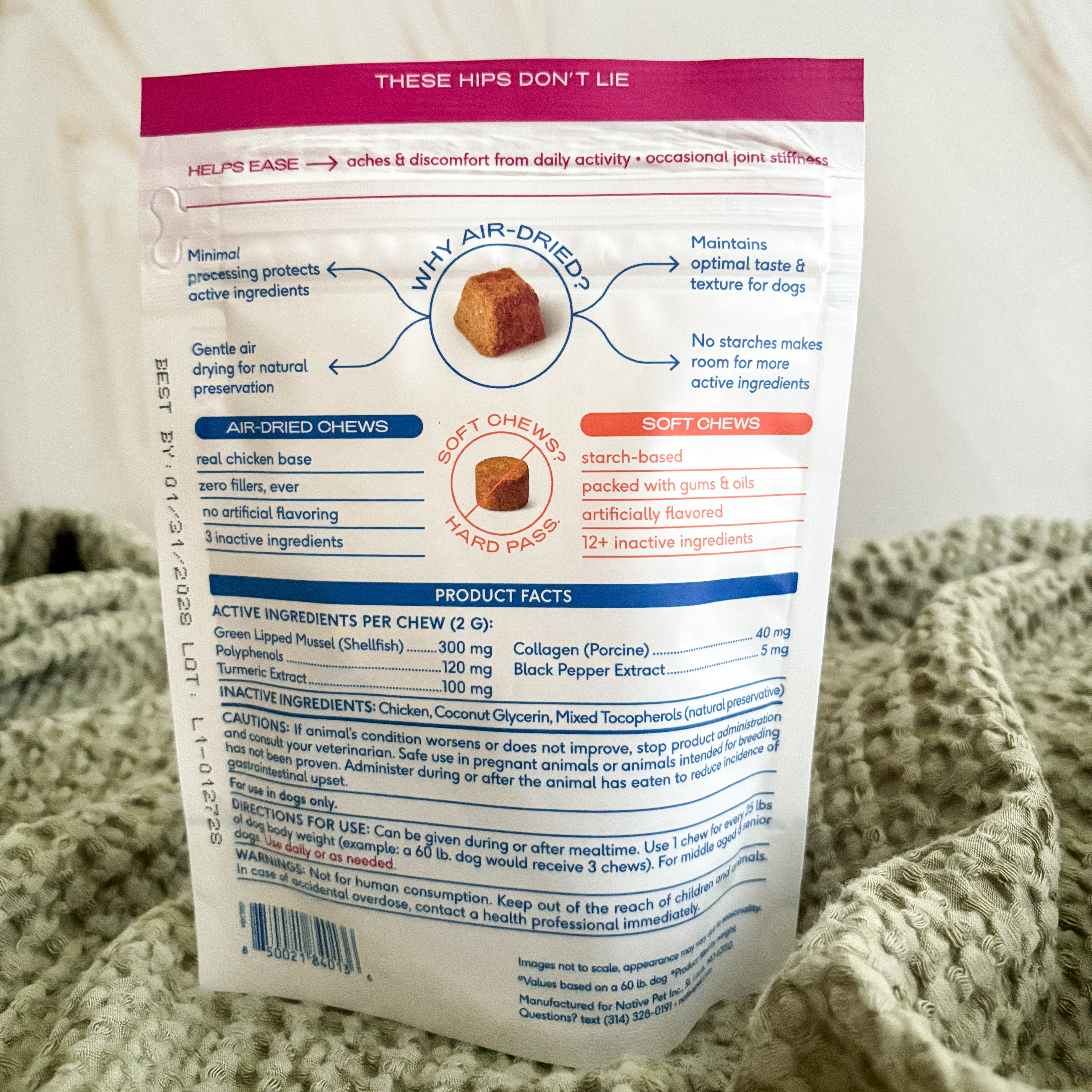 Hip & Joint Support Chews for Dogs | Anti-Inflammatory Mobility Treats