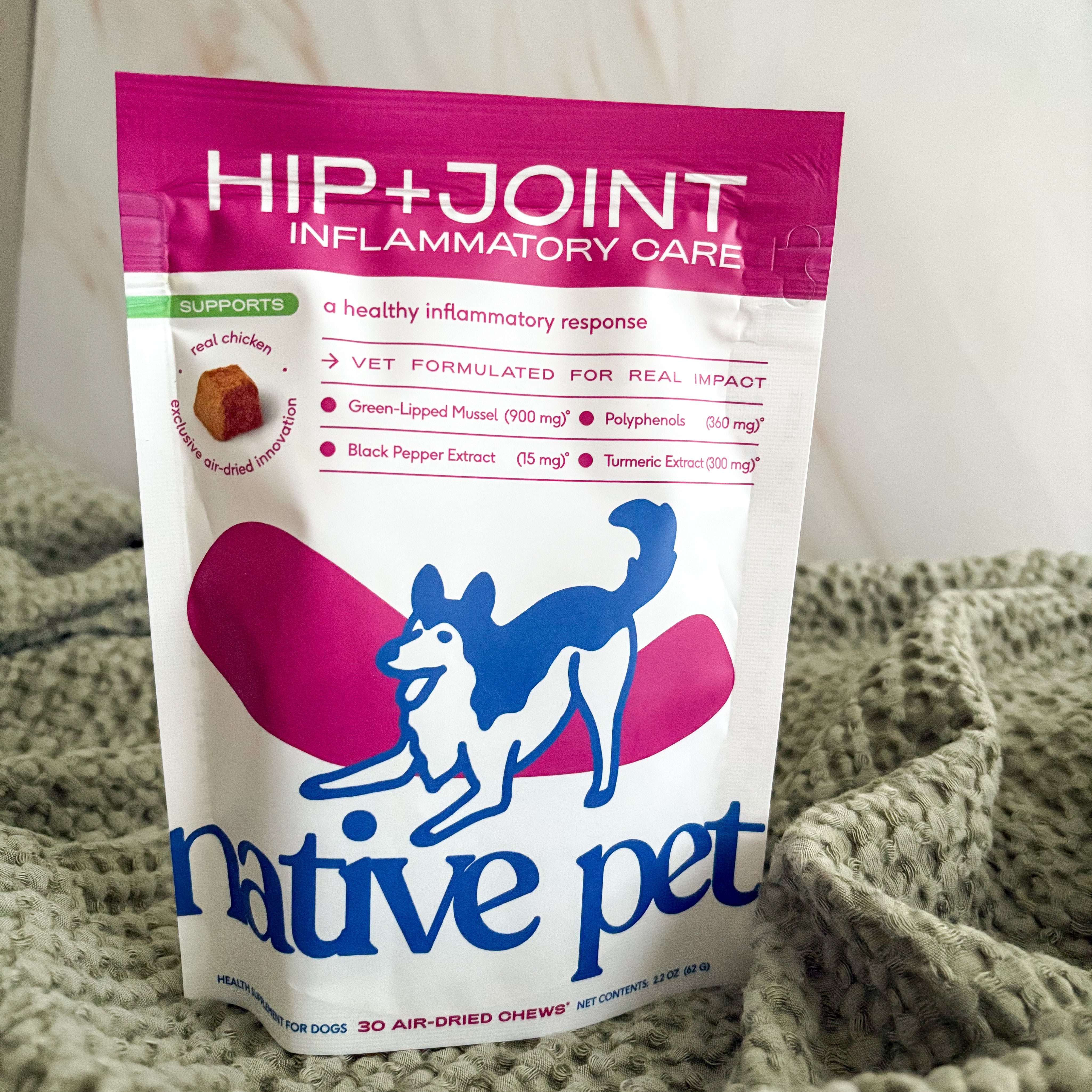Hip & Joint Support Chews for Dogs | Anti-Inflammatory Mobility Treats