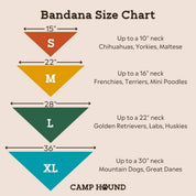 Bandit Dog Bandana | Cowboy Western Boho Pet Accessory: Gray / S