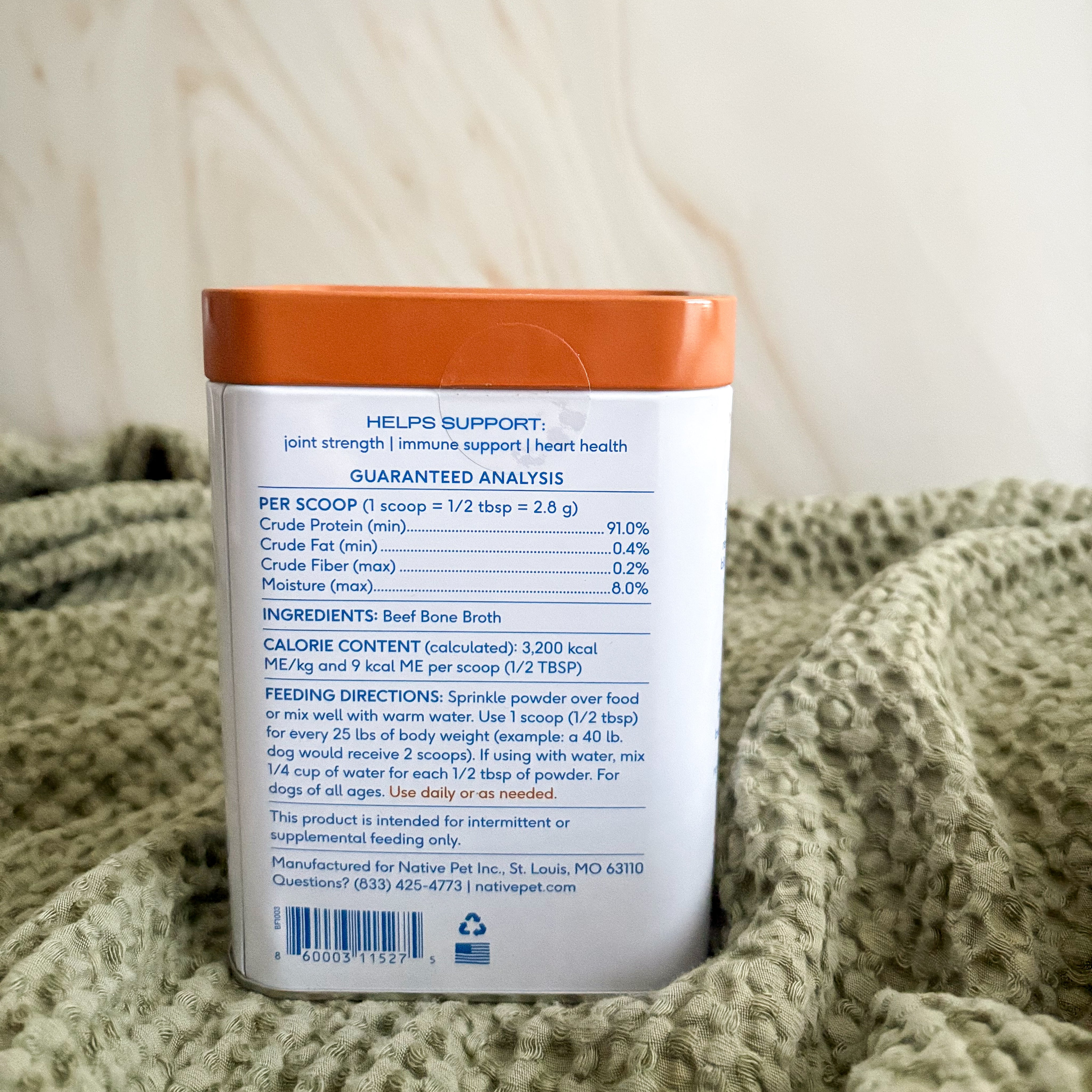 Beef Bone Broth Powder, Grain-Free Food Topper
