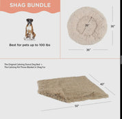 Donut Shag Bundle Bed and Blanket 36 x 36