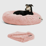 Donut Shag Bundle Bed and Blanket Candy Pink 36x36