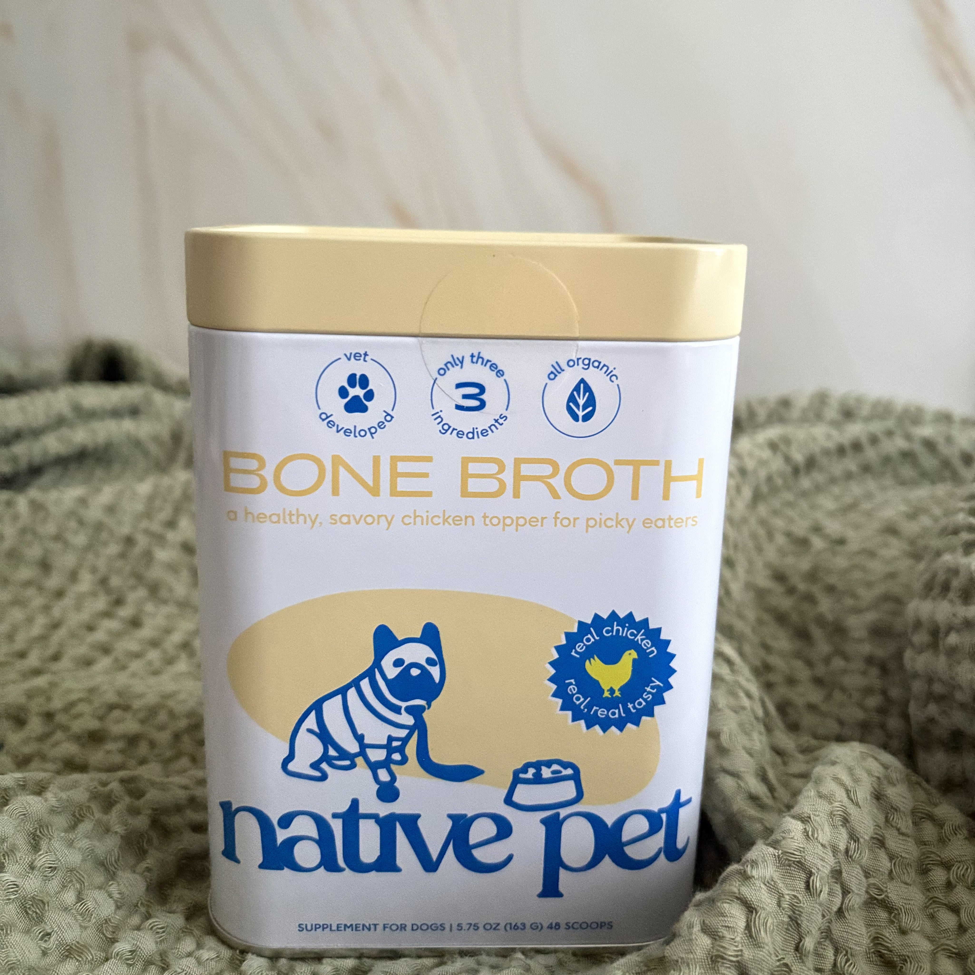 Organic Chicken Bone Broth Powder for Dogs | Gut, Joint & Immune Support