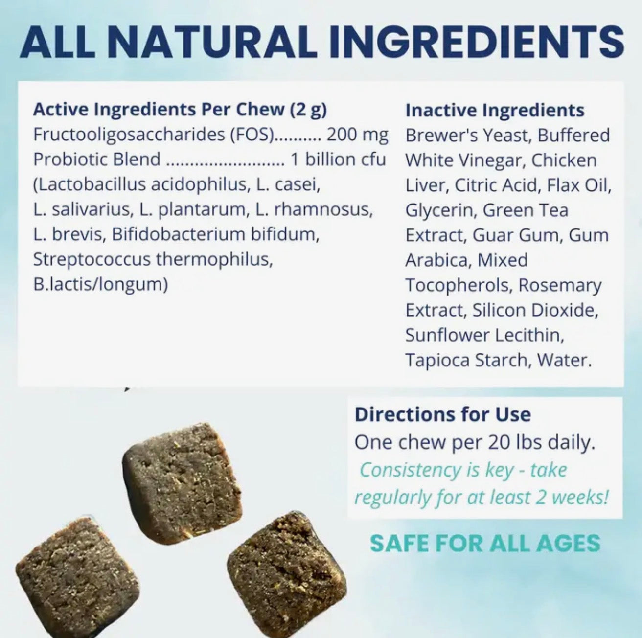 Dog Probiotic Soft Chews | Digestive & Immune Support (60 Count)