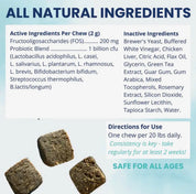 Dog Probiotic Soft Chews | Digestive & Immune Support (60 Count)