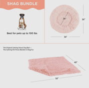 Donut Shag Bundle Bed and Blanket Candy Pink 36x36