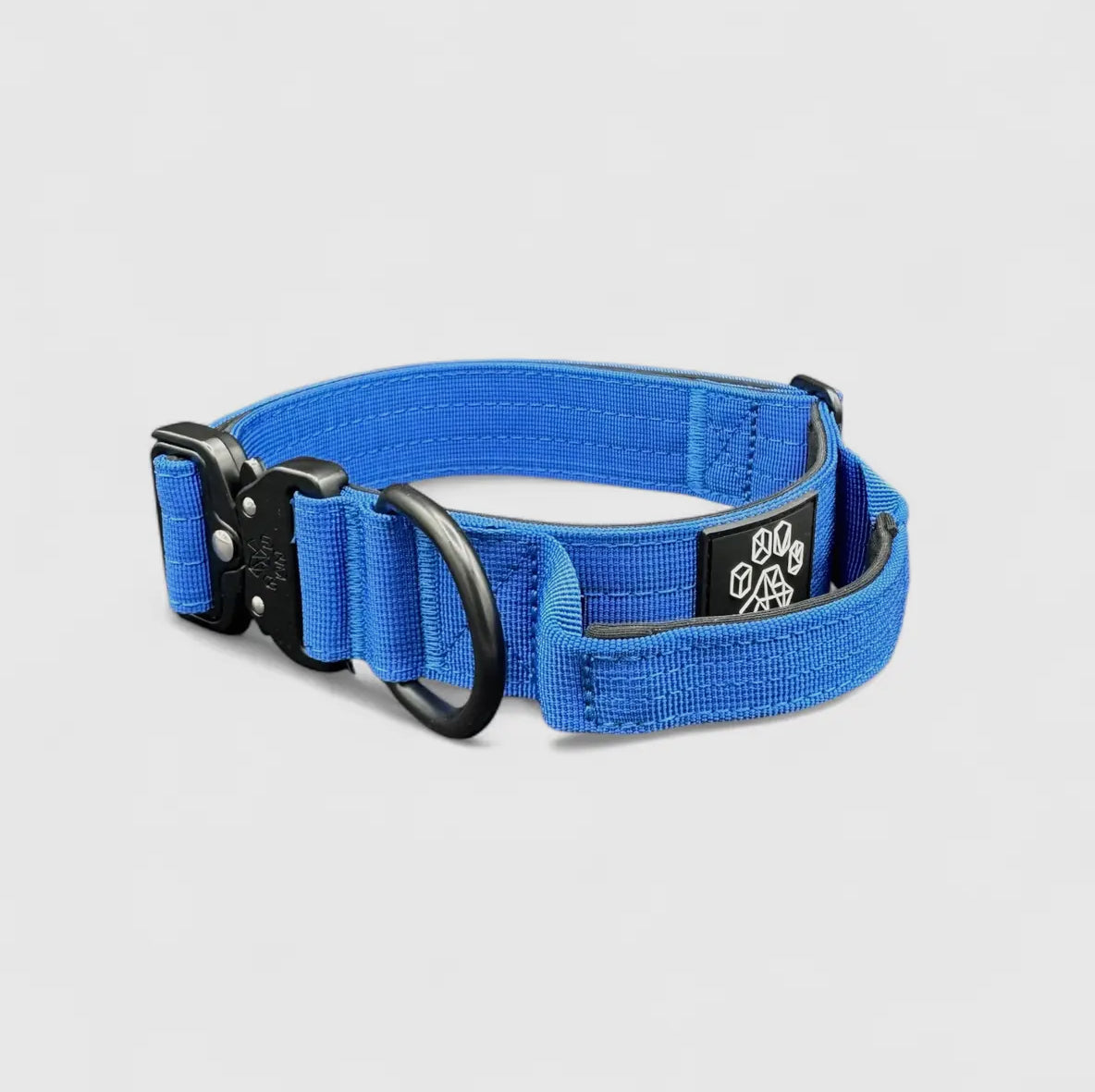Blue Tactical Style Dog Collar