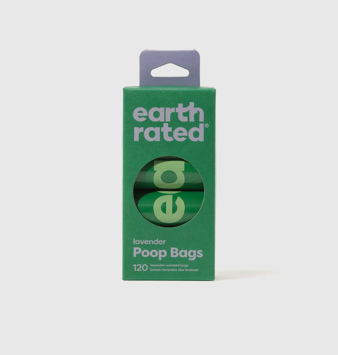 Earth Rated Lavender Poop Bags 120ct On 8 Refill Rolls