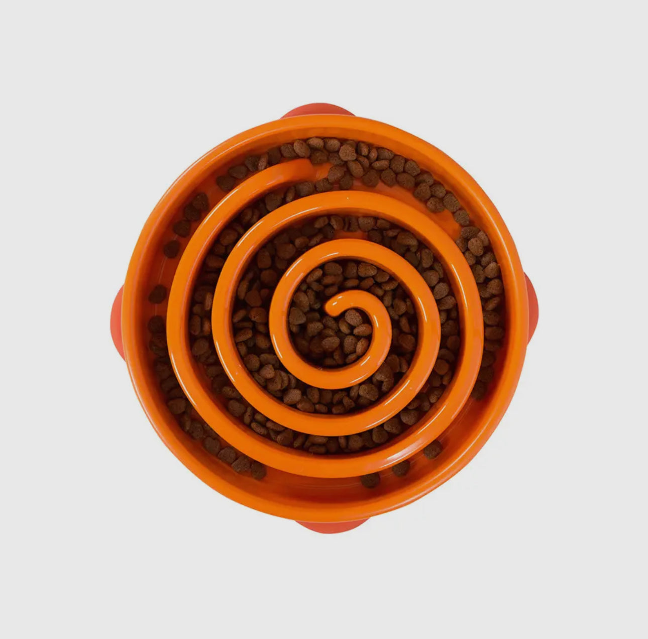 Orange Slow Bowl Feeder