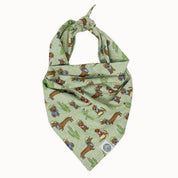 Bandit Dog Bandana | Cowboy Western Boho Pet Accessory: Gray / S